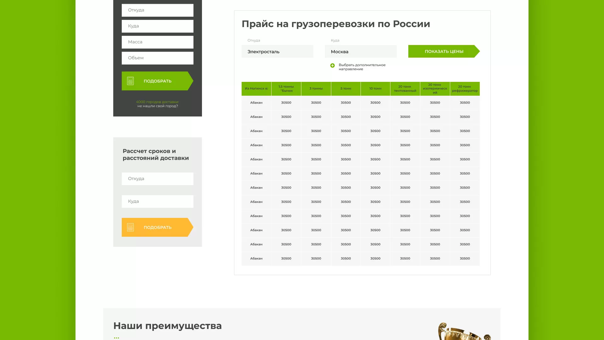 Разработка логотипа и сайта компании «Инком-Логистика» в Кимовске